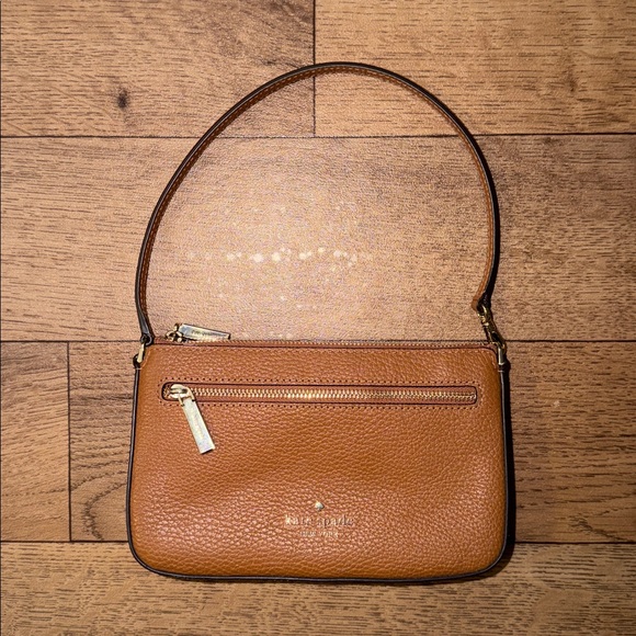 Kate Spade New York Leila Pebbled Leather Convertible Wristlet Mini Bag Trendy - Picture 4 of 14